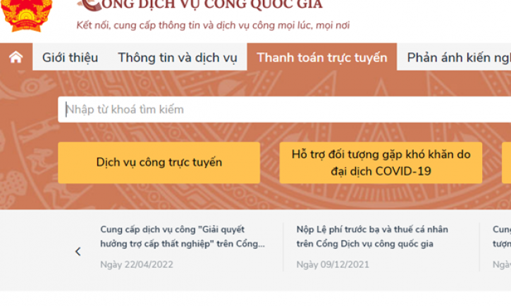 Thí điểm khai cấp hộ chiếu phổ thông qua cổng dịch vụ công