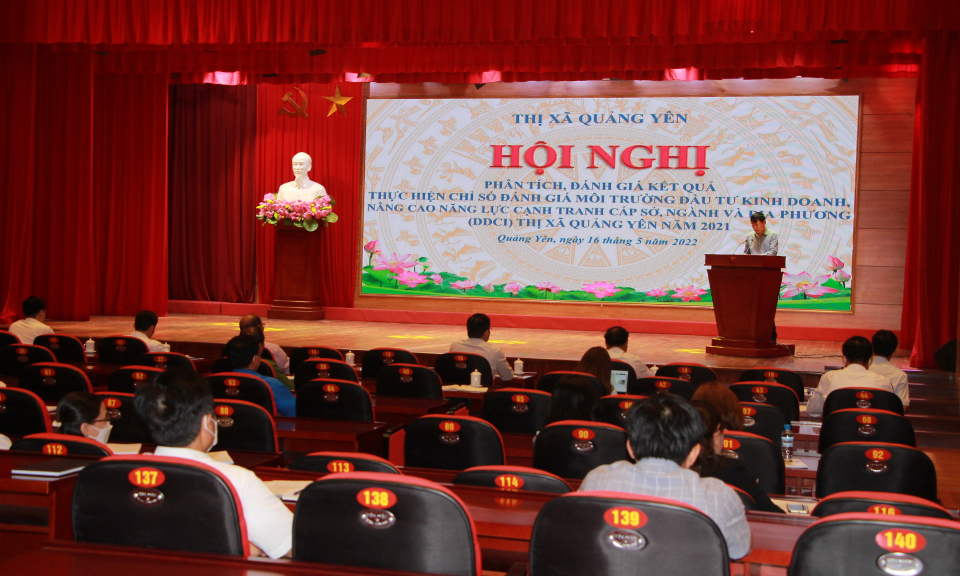 TX Quảng Yên tổ chức hội nghị phân tích, đánh giá các chỉ số DDCI 2021