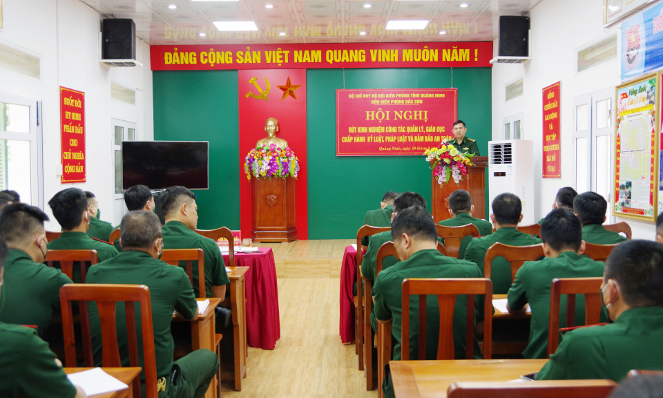 Đồn BP Bắc Sơn: Rút kinh nghiệm công tác chấp hành kỷ luật, pháp luật và đảm bảo ATGT
