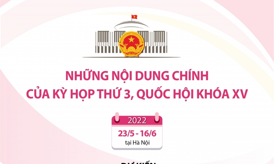 Những nội dung chính của kỳ họp thứ 3, Quốc hội khóa XV