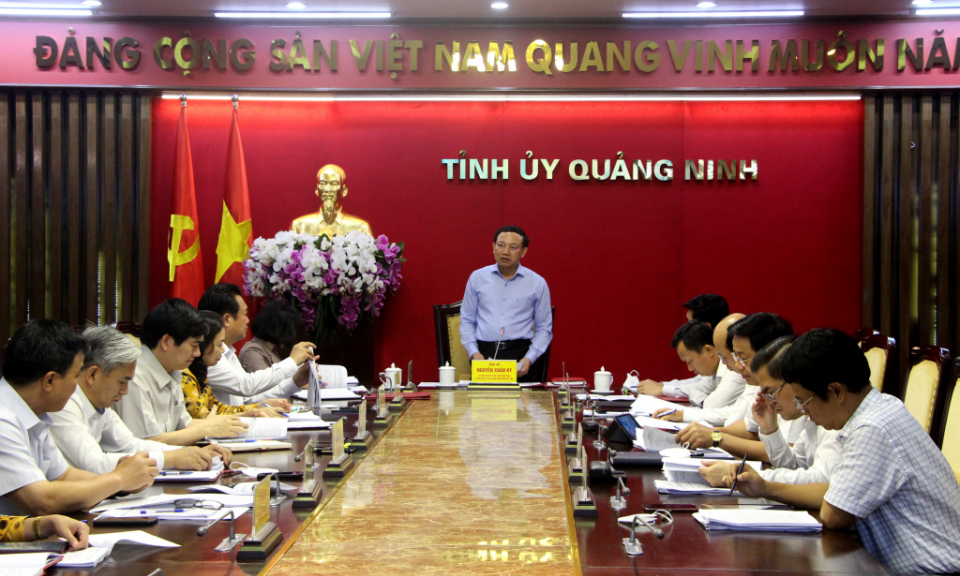 Giao ban Thường trực Tỉnh ủy