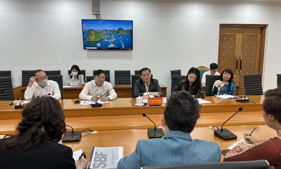 Lãnh đạo tỉnh Quảng Ninh tiếp, làm việc với Giám đốc Quốc gia Liên đoàn doanh nghiệp Singapore tại Việt Nam
