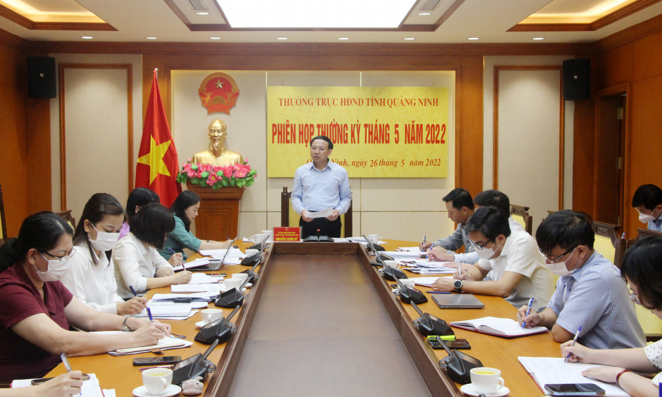 Thường trực HĐND tỉnh họp thường kỳ tháng 5