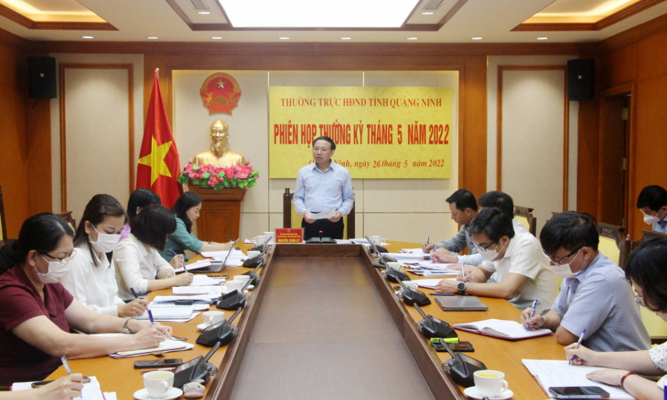 Thường trực HĐND tỉnh họp thường kỳ tháng 5
