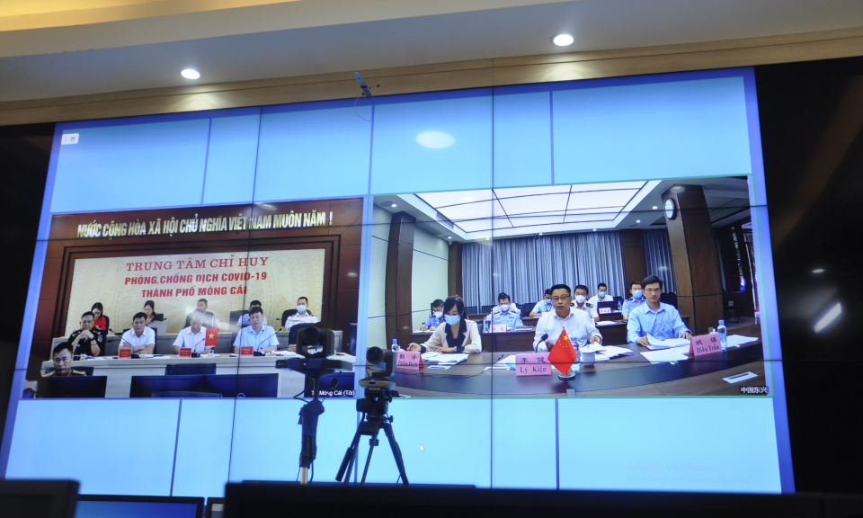 Hội đàm trực tuyến thúc đẩy thông quan hàng hóa qua cửa khẩu, lối mở
