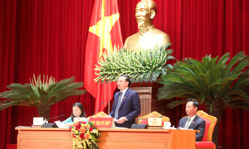 Kỳ họp thứ 8: HĐND tỉnh nghe các báo cáo, tờ trình