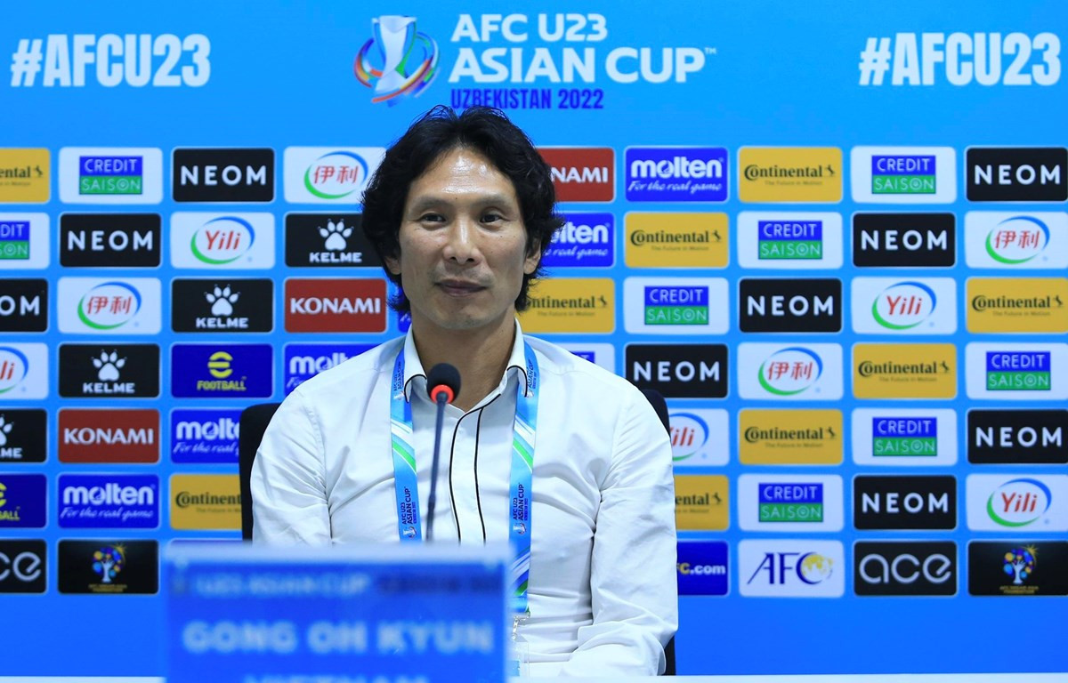 Huấn luyện viên Gong Oh-kyun gây ấn tượng dù chỉ mới dẫn dắt U23 Việt Nam. (Ảnh: VFF)