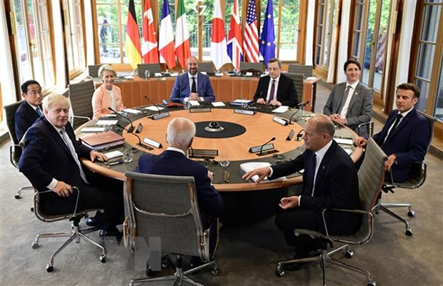 Hoi nghi thuong dinh G7: Ra tuyen bo ve cuoc khung hoang Nga-Ukraine hinh anh 1