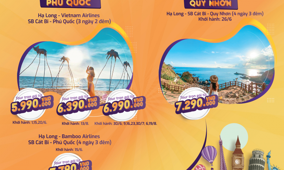Tour ghép khách lẻ khởi hành từ Quảng Ninh
