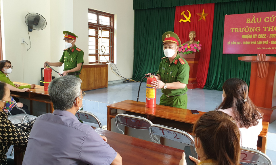 Đảm bảo an ninh, an toàn cho cuộc bầu cử trưởng thôn, khu 