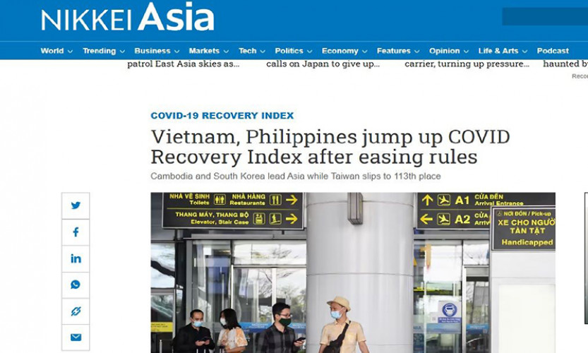 Nikkei Asia đánh giá cao tốc độ phục hồi của Việt Nam