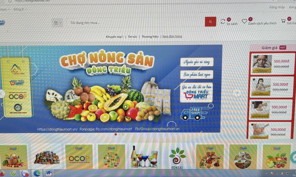 Xúc tiến thương mại nông sản trên nền tảng số
