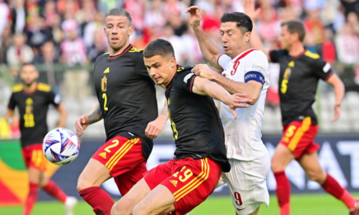 Bỉ thắng Ba Lan 6-1 tại Nations League