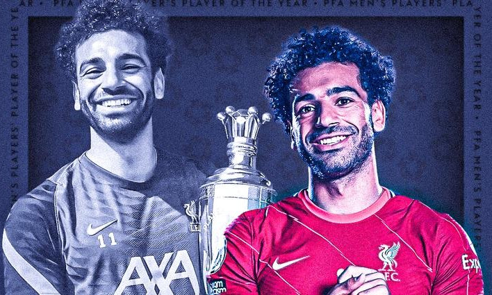 Salah giành Cầu thủ hay nhất của PFA, Ronaldo trong đội hình tiêu biểu