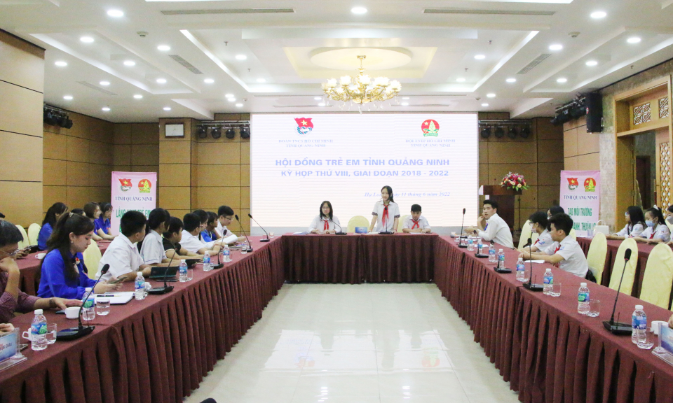 Hội đồng trẻ em tỉnh tổ chức kỳ họp thứ VIII, giai đoạn 2018-2022