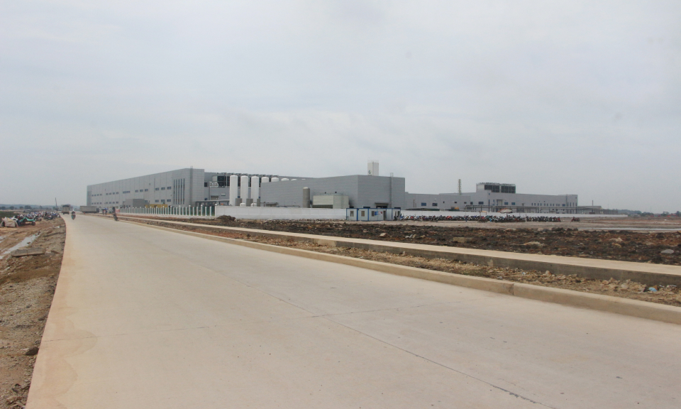 Đẩy nhanh đầu tư hạ tầng kỹ thuật KCN Sông Khoai