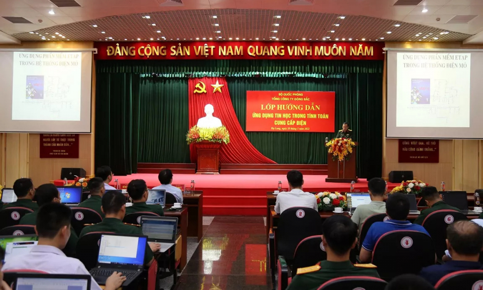 Tổng Công ty Đông Bắc: Tổ chức lớp hướng dẫn ứng dụng tin học trong tính toán cung cấp điện