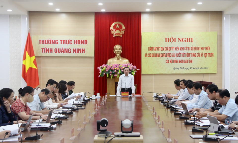 Hội nghị giám sát kết quả giải quyết kiến nghị cử tri