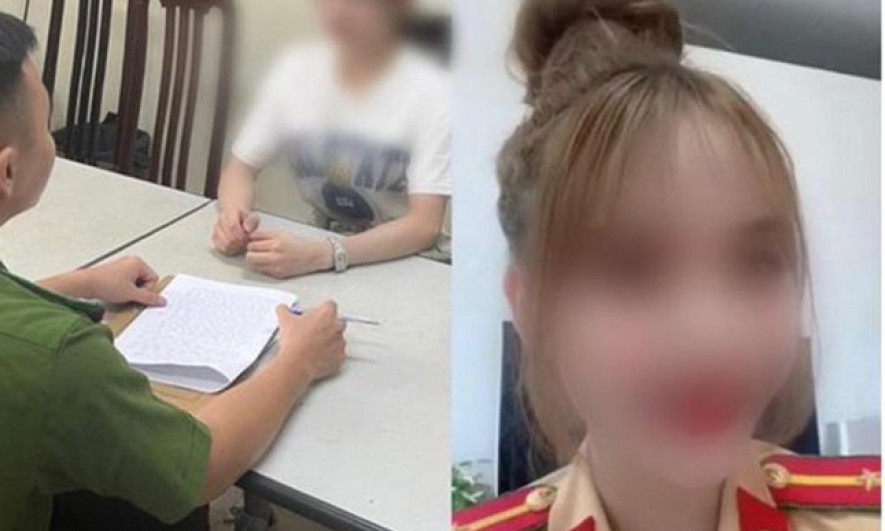 Mặc trang phục CSGT quay TikTok, nữ chủ tiệm tóc bị xử lý