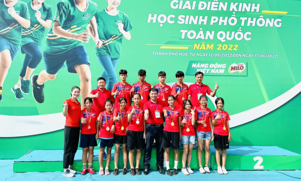 Học sinh Quảng Ninh giành 10 huy chương tại Giải Điền kinh học sinh phổ thông 2022