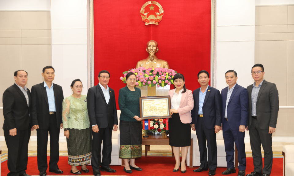 Tiếp xã giao Bộ trưởng, Chủ nhiệm Văn phòng Chủ tịch nước Lào
