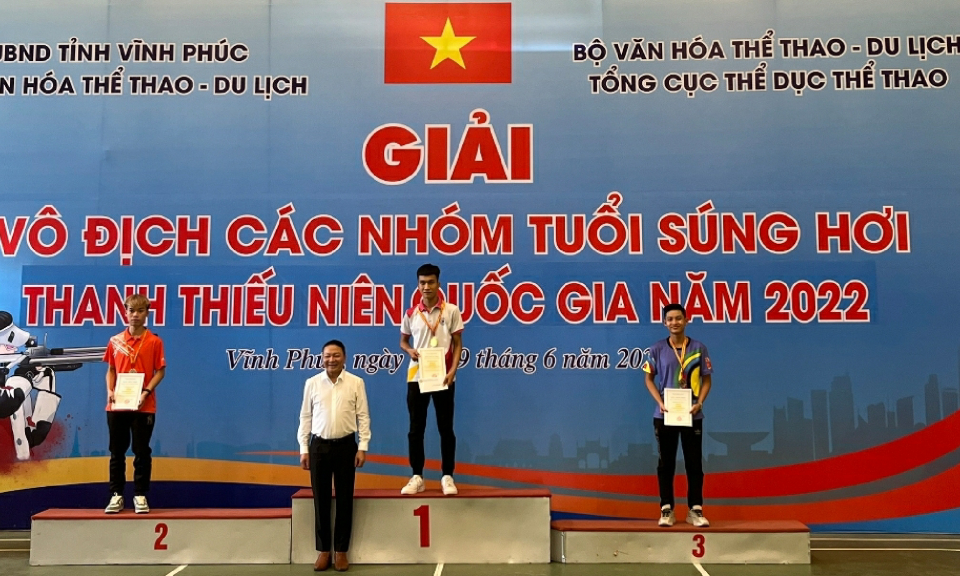 Quảng Ninh giành 9 huy chương tại Giải vô địch súng hơi các nhóm tuổi thanh thiếu niên toàn quốc 2022