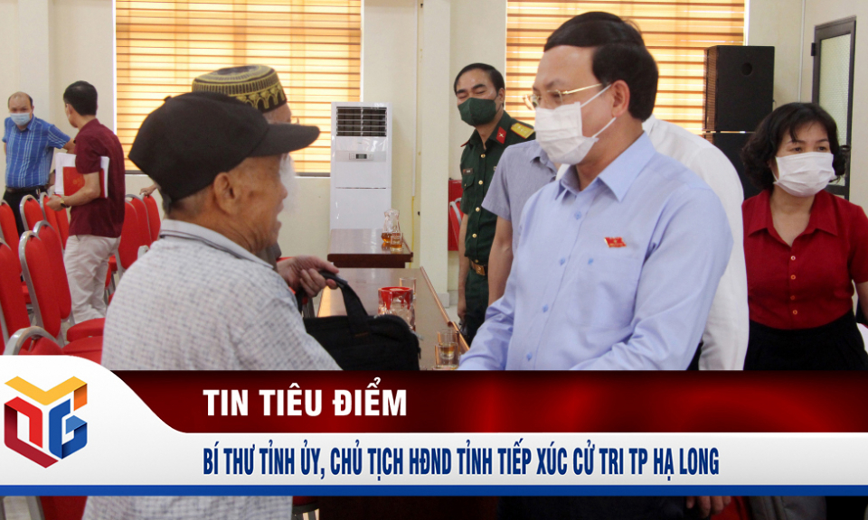 Đồng chí Bí thư Tỉnh ủy, Chủ tịch HĐND tỉnh tiếp xúc cử tri TP Hạ Long