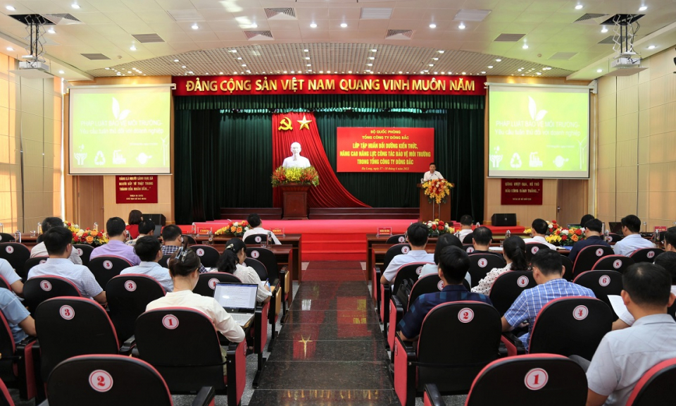 Tổng Công ty Đông Bắc: Tập huấn bồi dưỡng kiến thức về công tác bảo vệ môi trường