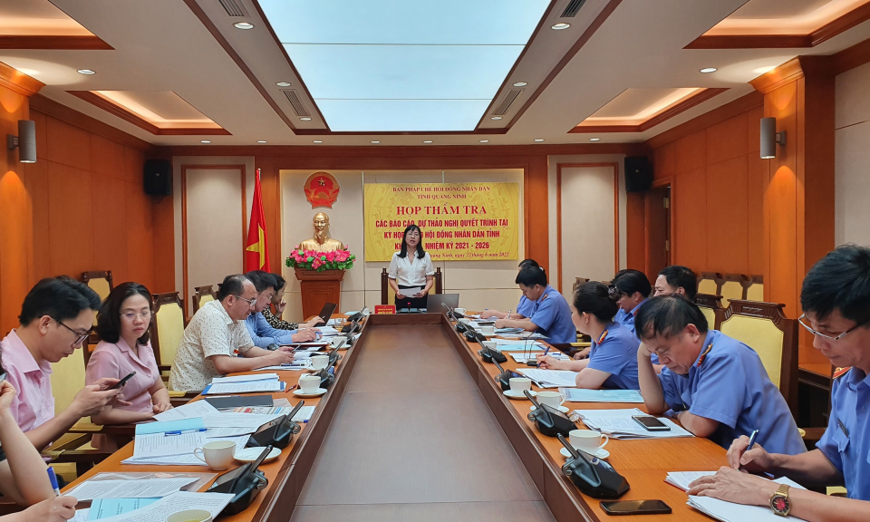 Ban Pháp chế, HĐND tỉnh, thẩm tra báo cáo của Viện Kiểm sát nhân dân tỉnh 