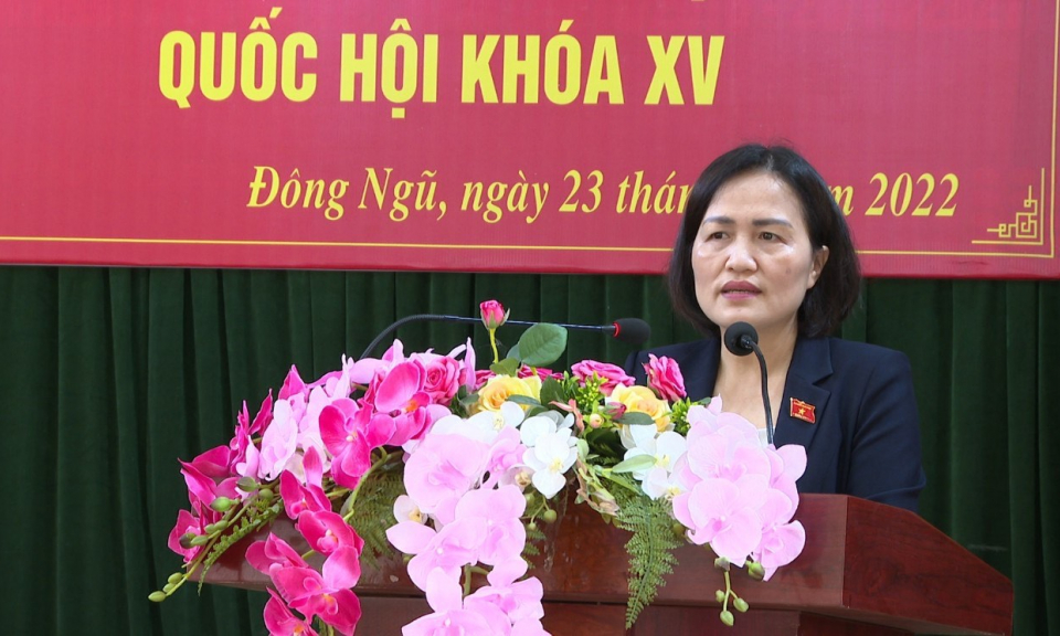 Đại biểu Quốc hội tiếp xúc cử tri huyện Tiên Yên