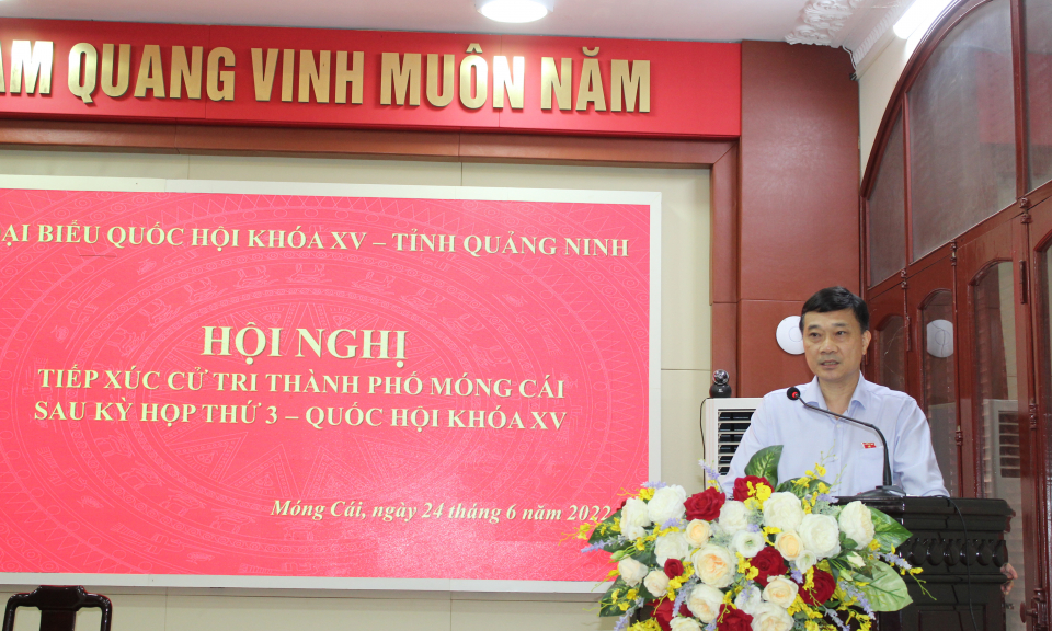  Đại biểu Quốc hội Vũ Hồng Thanh tiếp xúc cử tri Móng Cái, Hải Hà