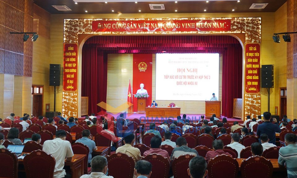 Đoàn Đại biểu Quốc hội tỉnh tiếp xúc cử tri TP Móng Cái, huyện Hải Hà, tháng 5-2022