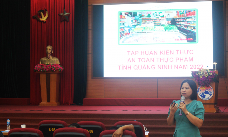 Sở Công Thương: Tập huấn kiến thức ATTP tại huyện Đầm Hà
