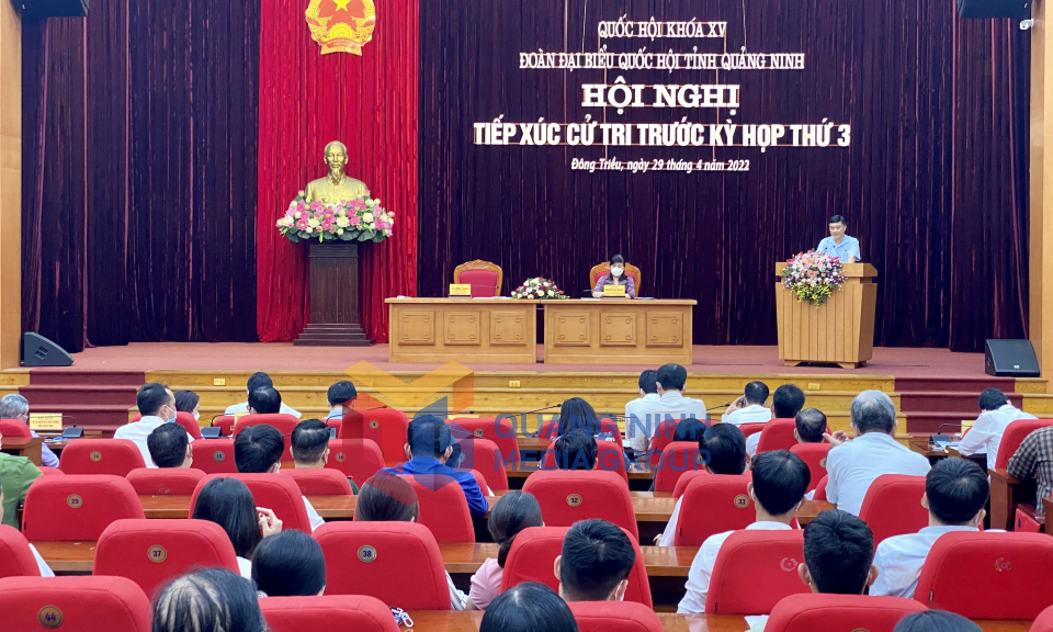 Đại biểu Quốc hội Vũ Hồng Thanh tiếp xúc cử tri TX Đông Triều, tháng 4-2022