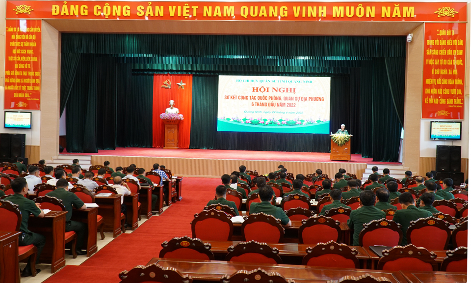 Bộ CHQS tỉnh Quảng Ninh: Sơ kết công tác QP, QSĐP 6 tháng đầu năm 2022