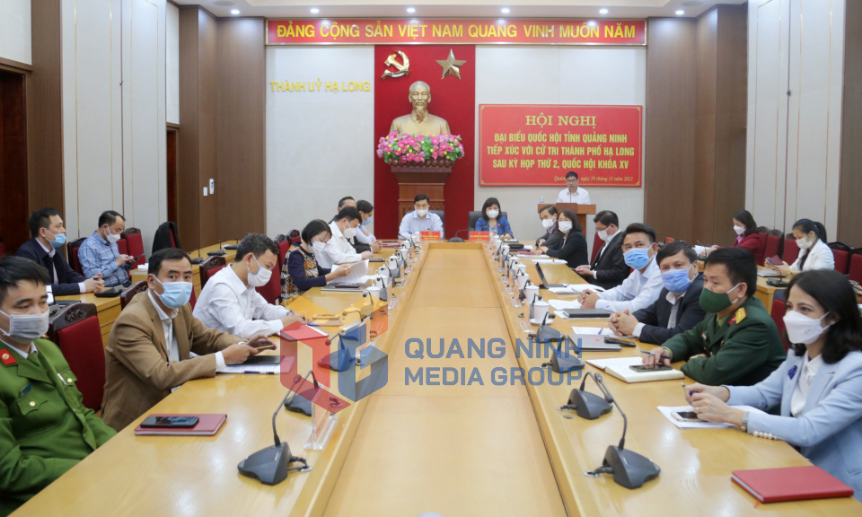ĐBQH tiếp xúc cử tri TP Uông Bí sau Kỳ họp thứ 2, Quốc hội khóa XV, tháng 11-2021