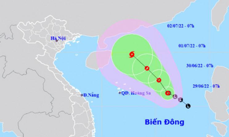Áp thấp nhiệt đới hình thành trên Biển Đông