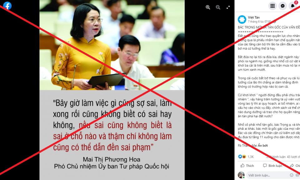 Cảnh giác trước những luận điệu sai trái, phản động của tổ chức khủng bố Việt Tân trên mạng xã hội