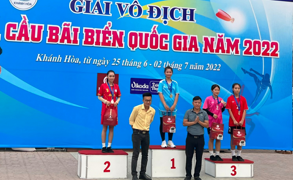 VĐV Nguyễn Thị Mai Quỳnh- Quảng Ninh nhận HCV cá nhân nữ.
