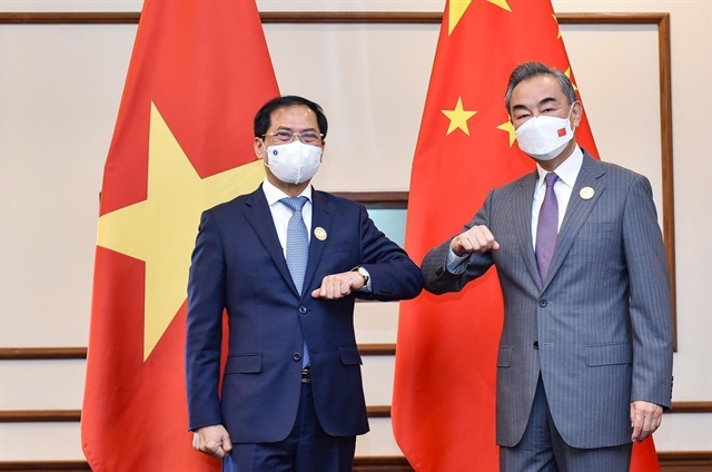 Vietnamese Minister of Foreign Affairs Bùi Thanh Sơn had talks with Chinese State Councillor and Foreign Minister Wang Yi on Monday. 