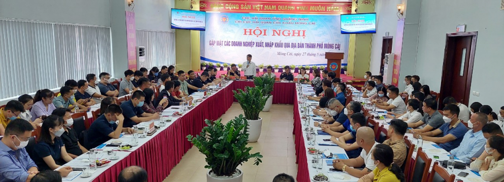 Chi cục HQCK Móng Cái gặp mặt các doanh nghiệp XNK qua địa bàn TP Móng Cái, tháng 5/2022