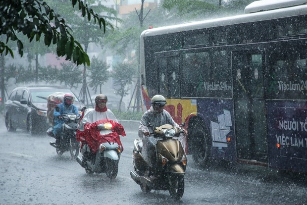 Thu do Ha Noi va cac tinh tren ca nuoc deu co mua va dong hinh anh 1