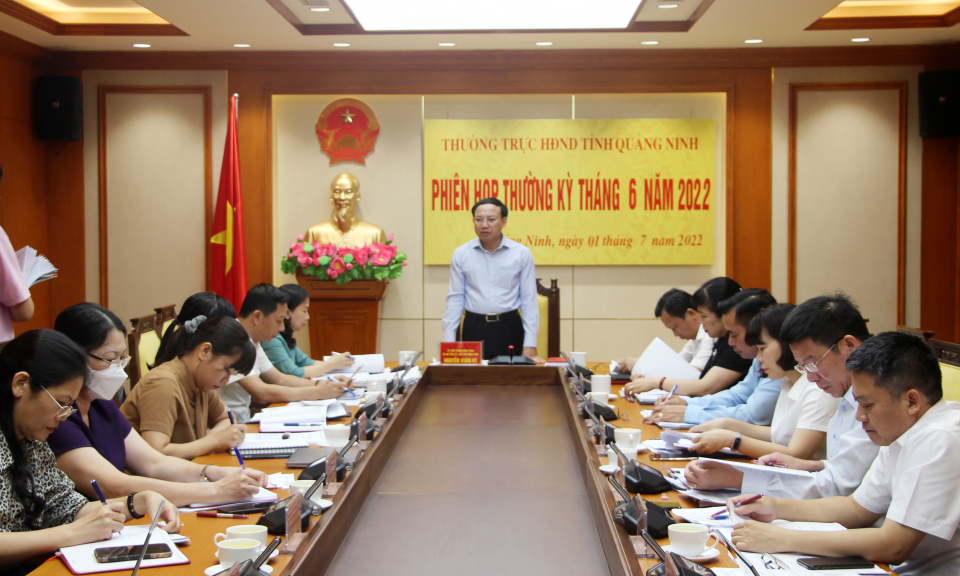 Thường trực HĐND tỉnh họp thường kỳ tháng 6