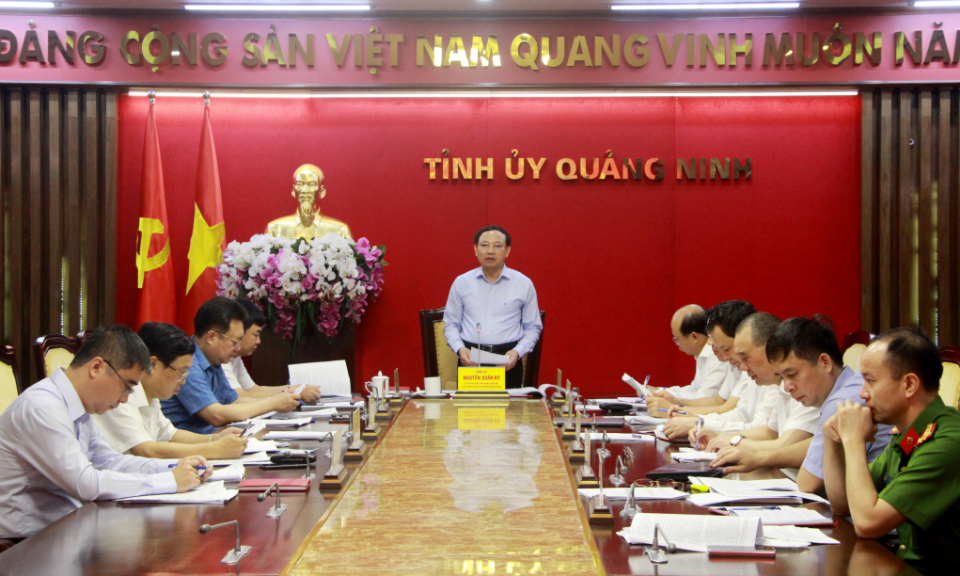 Giao ban Thường trực Tỉnh ủy