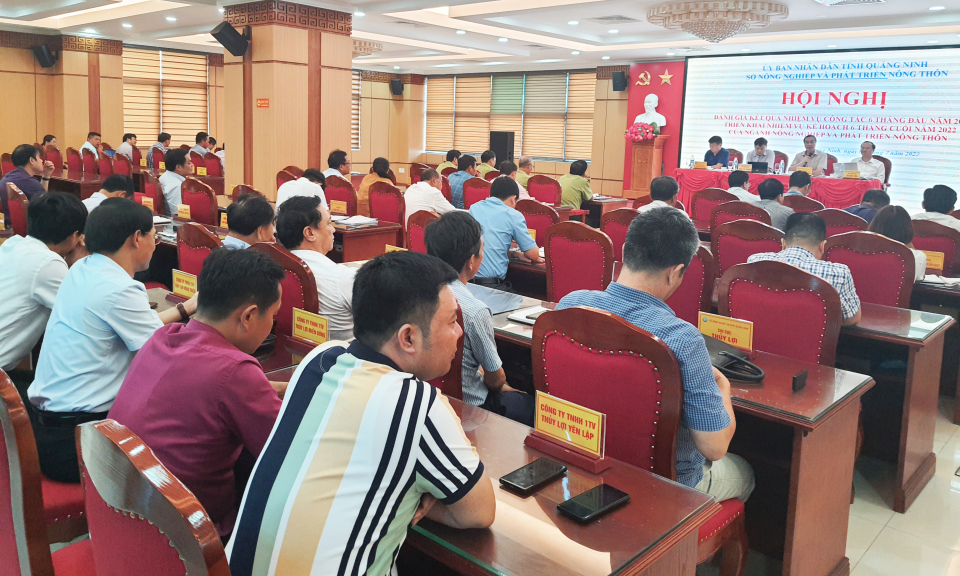 Sở Nông nghiệp và Phát triển nông thôn: Bàn phương án tăng trưởng trong 6 tháng cuối năm