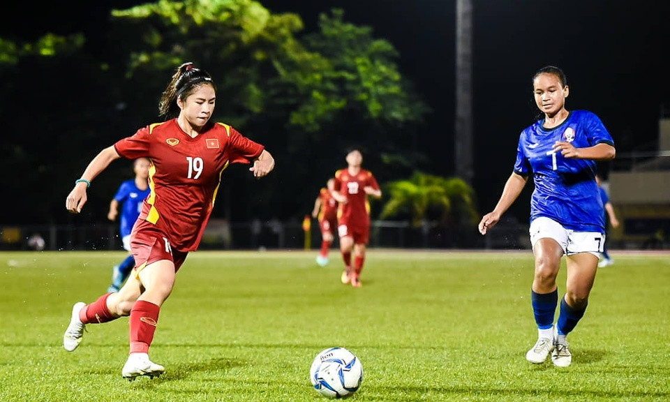 Tuyển nữ Việt Nam thắng trận ra quân AFF Cup 2022