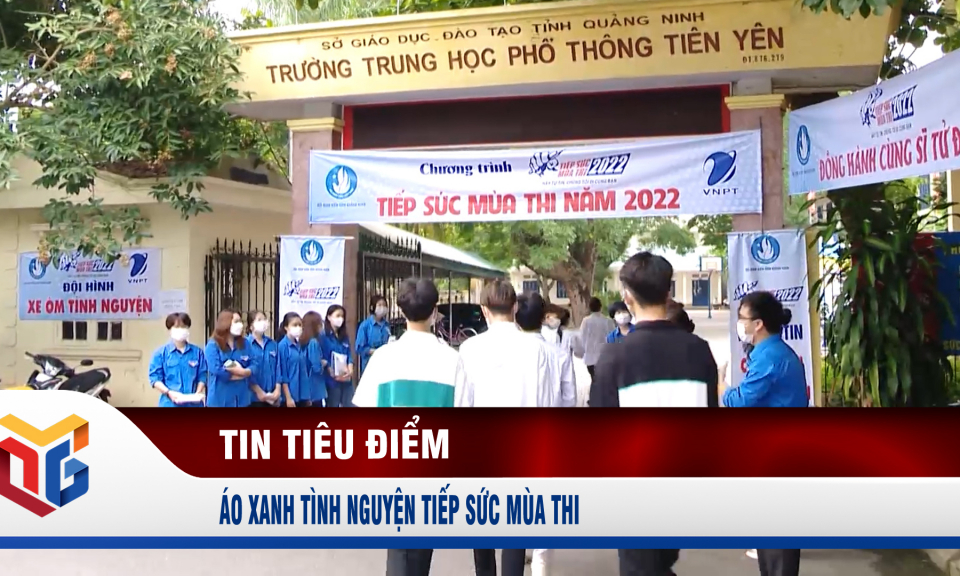 Áo xanh tình nguyện tiếp sức mùa thi