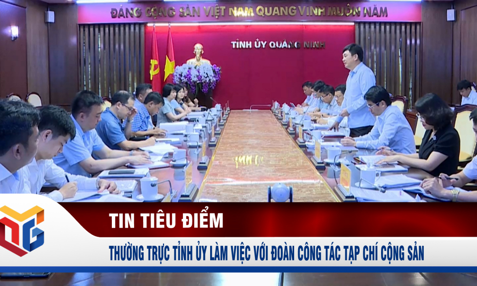 Phó Bí thư thường trực Tỉnh ủy làm việc với Tạp chí Cộng sản