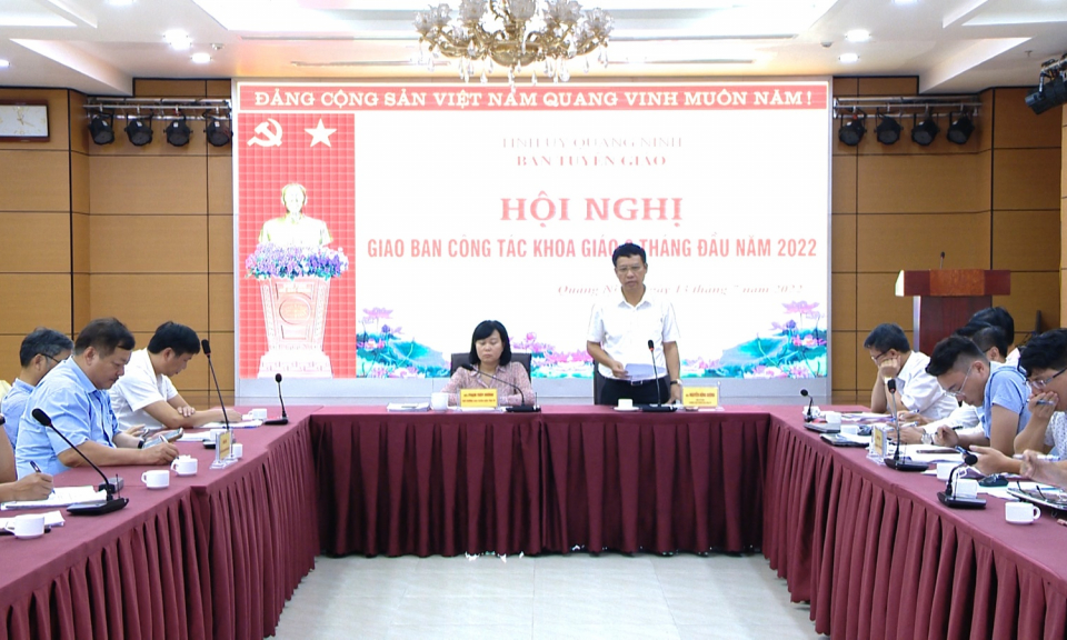 Giao ban công tác khoa giáo 6 tháng đầu năm 2022