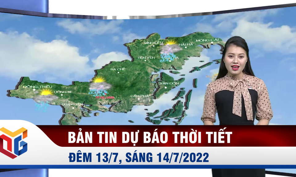 Bản tin dự báo thời tiết đêm 13, ngày 14/7/2022